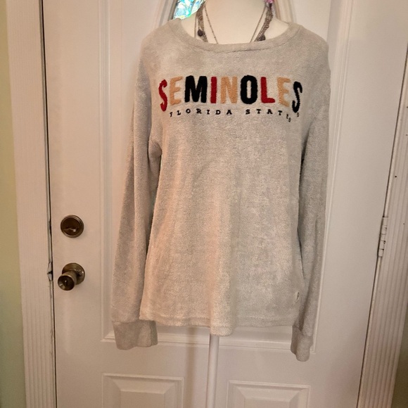 Pressbox Seminoles gray Crew Neck Sweater - Picture 6 of 6